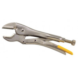 Clamping pliers with V-jaw...